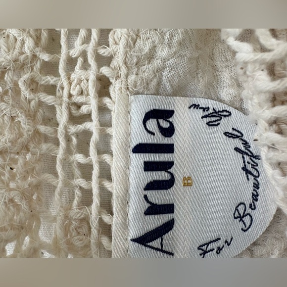 ARULA by Alterd Stare  Ivory Lace Bohemian Peasant Blouse 16 - Picture 6 of 11